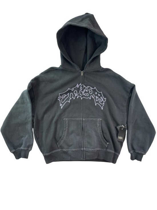 Empyre Tops - Empyre Willow Workwear Black Zip Hoodie Front Pocket Women's Size S MSRP$80 NWT
